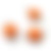 150717113850 pax 10 pendentifs connecteur cercle resine style emaille orange couleur no6 qualité laiton