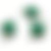 150717113850 pax 10 pendentifs connecteur cercle resine style emaille vert couleur no2 qualité laiton