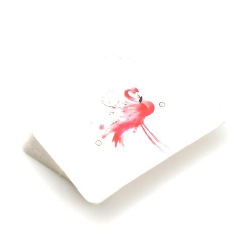 S110114646 pax 25 cartes de présentation rectangulaires  pour boucles d'oreilles flamant rose