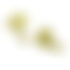 Ps110119515 pax 4 supports de boucle d'oreille puce palmier couleur doré mat avec embouts poussoirs
