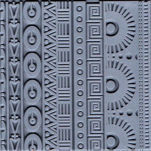 Plaque de texture geometrics, geometrique pour pate fimo, sculpey cernit ce95019