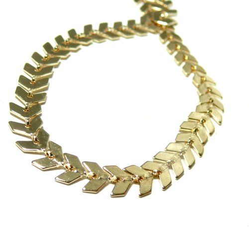 S11105816 pax 1m chaine chevron epi couleur dore qualité cuivre
