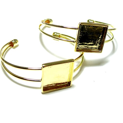 1 bracelet carre bn1124010 qualité extra 20mm doré