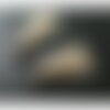Hq2418 pax 50 mini pompons breloque passementière crème environ 30mm