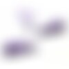 S1191832 pax 50 pompons breloque passementière couleur violet environ 30mm