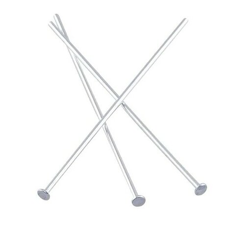 Ps1111557 pax 150 tiges têtes plates 60 par 0.8mm couleur argent vif