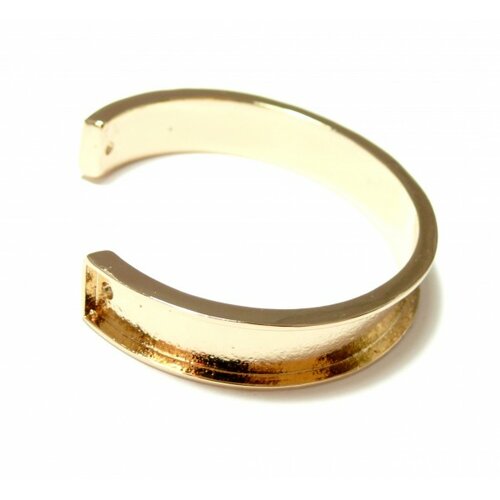 S11114563 pax 1 support bracelet jonc manchette pour cordon en 10mm couleur or clair