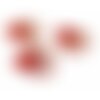 Ae116777 lot de 6 estampes pendentif filigrane coquille saint jacques rouge 12 par 15mm