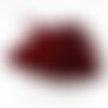 Ps1115847 pax 5 pochettes cadeaux velours rouge vin ( 12 par 10 cm)