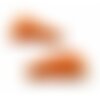 Hq2482 pax 50 mini pompons breloque passementière orange environ 30mm