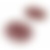 Ps110204864 pax 10 estampes pendentif connecteur filigrane medaillon flocon de neige rouge bordeaux 20mm