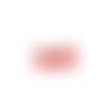 Ps110149021 pax 5 sequins médaillons résine style émaillés biface petit coeur 10mm rouge