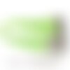161020164759 pax 20 colliers ras de cou en corde ciree vert clair 1.5mm avec chaine d'extension