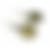 Bn1130307 pax 10 boucles d'oreille crochet qualité laiton 14mm métal couleur bronze