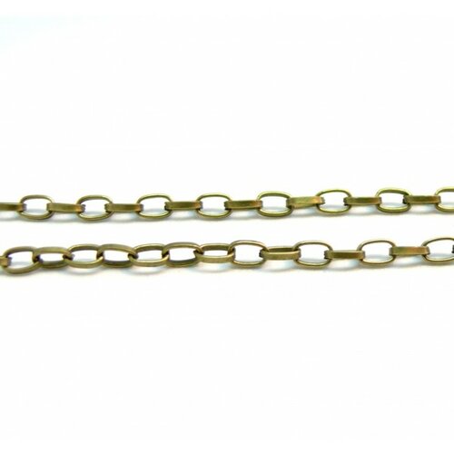 Hcht003y pax 5 mètres chaine couleur bronze 3 par 5mm