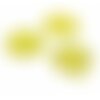 Ae113739 lot de 6 estampes pendentif filigrane mandala 15 par 17mm jaune