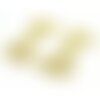 Ps110213669 pax 10 breloques pendentifs coeur origami métal couleur doré