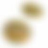 Ps110131796 pax 5 pendentifs breloques stardust ronde 20mm geometrique doré