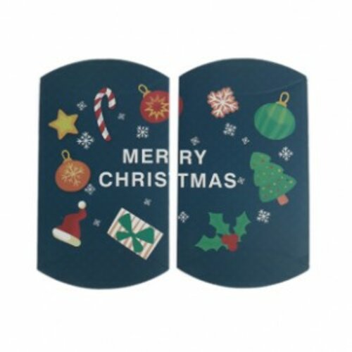 Ps110212964 pax 5 emballage carton, emballage cadeau, berlingots 14cm x9.4cm noel, christmas