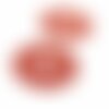 Ae114464 pax de 2 estampes pendentif filigrane mandala 33mm rouge