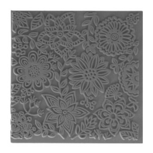 Plaque de texture blossoms pour pate fimo, sculpey cernit ce95016