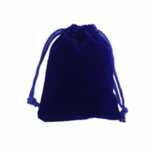 Ps110098834 pax 5 pochettes cadeaux velours bleu nuit 9 par 7cm