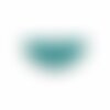 Ps110238225 pax 4 sequins médaillons résine style émaillés biface demi cercle vert canard 18 par 8mm