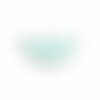 Ps110238219 pax 4 sequins médaillons résine style émaillés biface demi cercle bleu pastel 18 par 8mm