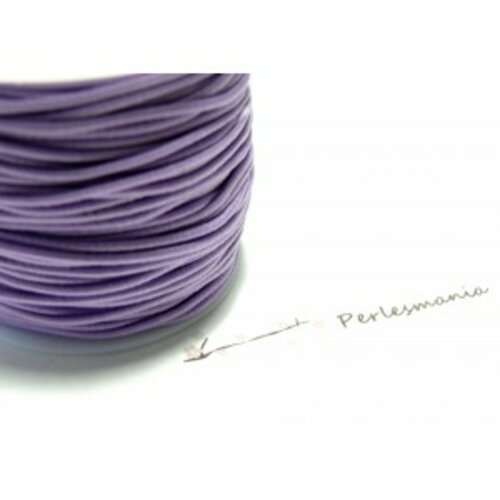 10 mètres élastique fil tressé 1mm violet clair