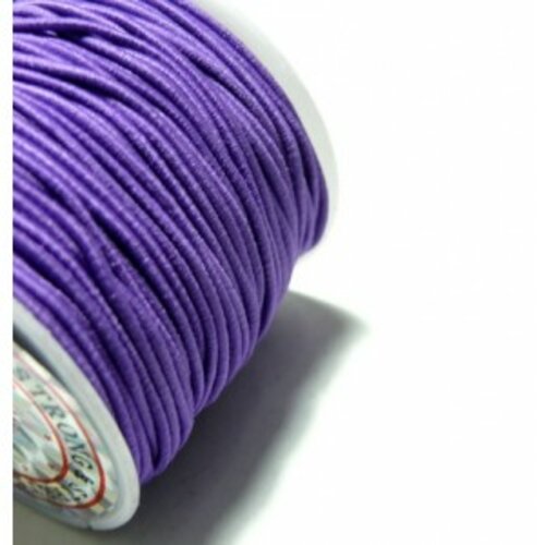 10 mètres élastique fil tressé 1mm violet