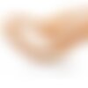 1 fil d'environ 45 perles de nacre orange saumon forme de grain de riz ovale 5 par 7mm ref h6y, diy