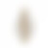 Ps110208265 pax 4 pendentifs breloque coquillage cauri blanc style emaille résine sur metal dore