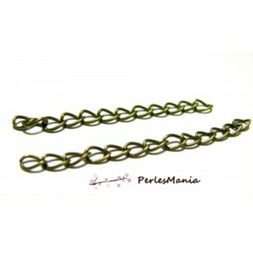 Ps116363 pax 50 chaines de confort, chaine d'extension, de règlage métal couleur bronze