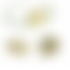 S110107409 pax 20 breloque pendentifs feuille de philodendron montserrat 18mm couleur doré