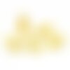 Ps1128352 pax 50 embouts attache ruban pour cordon de 4mm cuivre couleur doré