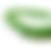 1 fil d'environ 84 perles de verre nacré vert pastel 10mm 2g3870