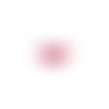 Ps110238226 pax 5 sequins médaillons résine style émaillés biface demi cercle rose foncé 18 par 8mm