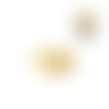 Ps110103661 pax 10 embouts, calottes, coupelles, caps oreille d' ourson pour perles métal couleur doré