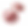 Ae115957 lot de 2 estampes pendentif filigrane cercle 40 mm rouge