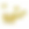 H11540y pax 50 perles intercalaires rondelles 7mm metal couleur dore