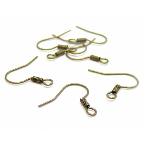 170322193435 pax environ 200 boucles d'oreille crochets hamecons metal couleur bronze