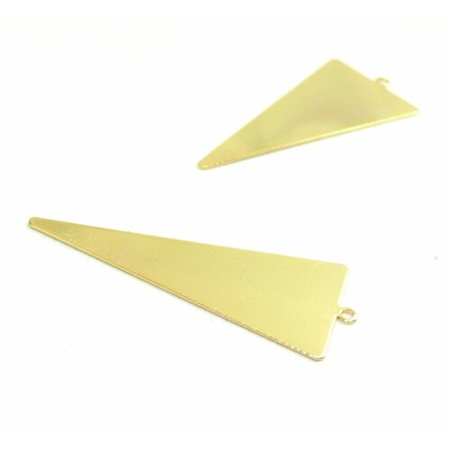170929160110 pax 4 pendentifs grand triangle 42,5mm qualité laiton couleur doré