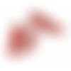 Ae111362 lot de 4 estampes pendentif filigrane demi cercle eventail gm 16 par 30 mm coloris rouge