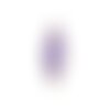 Ps110238087 pax 5 sequins médaillons émaillés biface navettes fines 16 par 5 mm violet lilas sur une base en cuivrel doré
