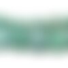 1 fil d'environ 49 perles agate craquelé 8mm effet givre vert d'eau h589  coloris 08
