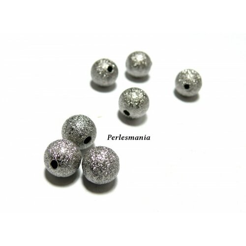 Lot de 20 perles intercalaires stardust 10mm gun metal p226