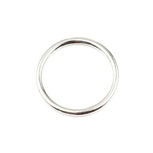 Ps11657664 pax 25 pendentifs anneaux connecteur fermé rond 19mm métal couleur argent platine