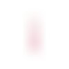 Ps110238289 pax 4 sequins médaillons résine style émaillés biface goutte très longue rose foncé 38 mm