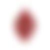 Ps11655475 pax de 20 estampes pendentif filigrane feuille 19 mm rouge