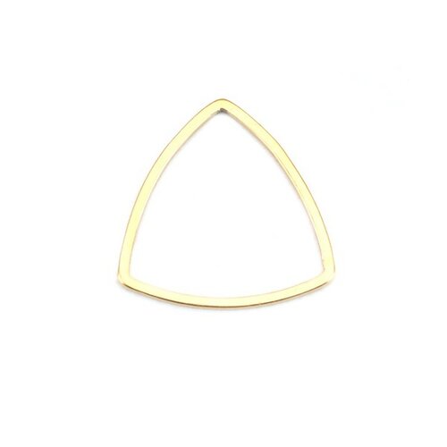 Ps110201142 pax 5 pendentifs connecteurs triangle forme etrier 16 mm doré en acier inoxydable 304 pour bijoux raffinés